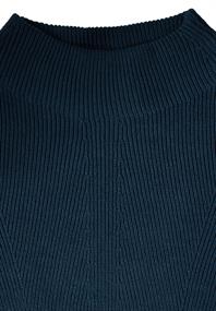 Pullover mit Strukturmix oil blue