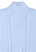 Pullover mit Troyerkragen sporty light blue melange