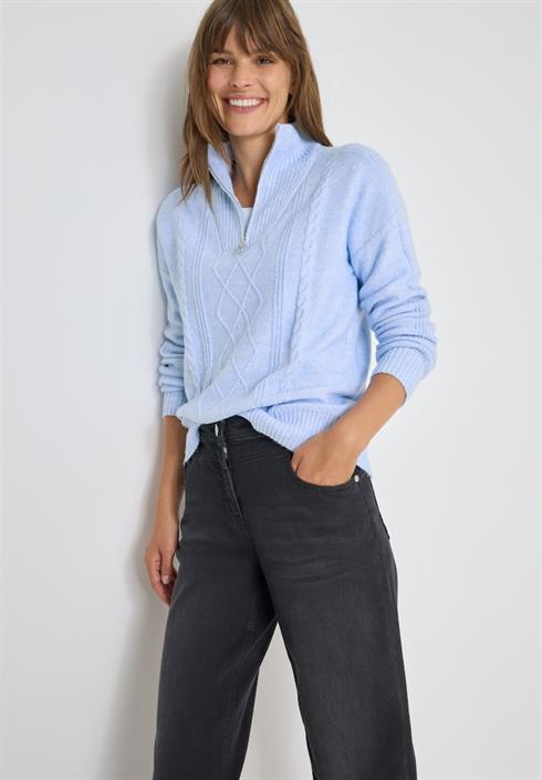 pullover-mit-troyerkragen-sporty-light-blue-melange