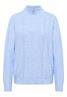 Pullover mit Troyerkragen sporty light blue melange