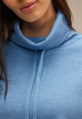 Pullover mit Tunnelzugband gentle blue melange