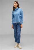 Pullover mit Tunnelzugband gentle blue melange