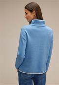 Pullover mit Tunnelzugband gentle blue melange