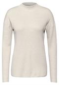Pullover mit Turtleneck alabaster beige melange