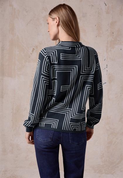 Pullover mit Turtleneck deep petrol