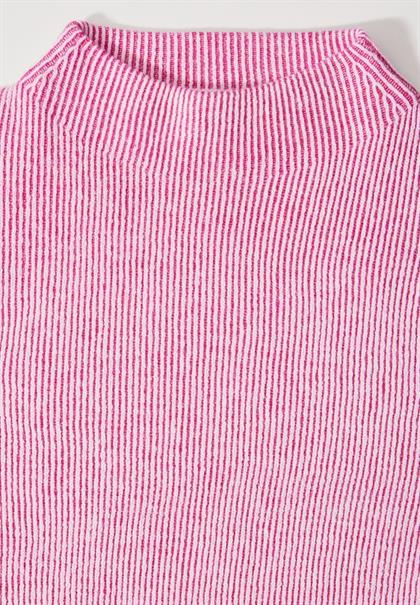 Pullover mit Turtleneck jewel pink