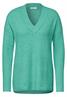 Pullover mit V-Ausschnitt aventurine green melange
