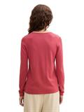Pullover mit V-Ausschnitt berry red
