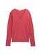 Pullover mit V-Ausschnitt berry red