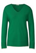 Pullover mit V-Ausschnitt brisk green