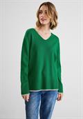 Pullover mit V-Ausschnitt brisk green