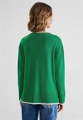 Pullover mit V-Ausschnitt brisk green