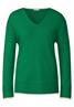 Pullover mit V-Ausschnitt brisk green