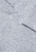 Pullover mit V-Ausschnitt chain grey melange