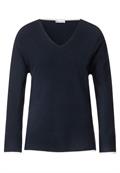 Pullover mit V-Ausschnitt deep blue