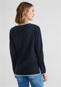Pullover mit V-Ausschnitt deep blue