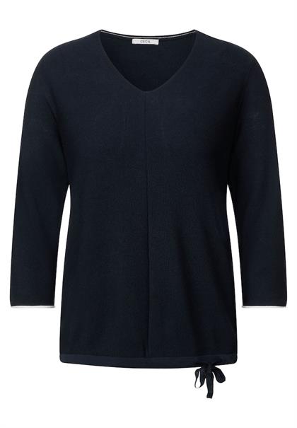 Pullover mit V-Ausschnitt deep blue