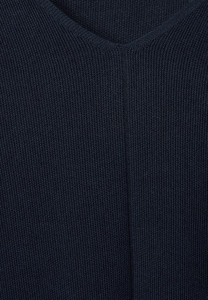 Pullover mit V-Ausschnitt deep blue