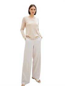 Pullover mit V-Ausschnitt desert sand melange