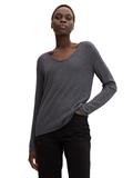 Pullover mit V-Ausschnitt evident anthracite melange