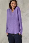 Pullover mit V-Ausschnitt gentle lilac melange