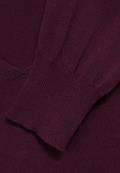 Pullover mit V-Ausschnitt high ruby