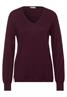 Pullover mit V-Ausschnitt high ruby