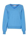 Pullover mit V-Ausschnitt hydrangea blue