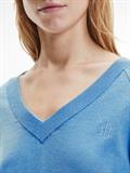 Pullover mit V-Ausschnitt hydrangea blue