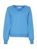 Pullover mit V-Ausschnitt hydrangea blue