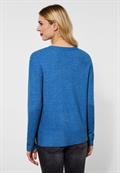 Pullover mit V-Ausschnitt lapis blue melange