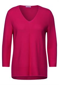 Pullover mit V-Ausschnitt pink sorbet