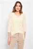 Pullover mit V-Ausschnitt raw sand beige