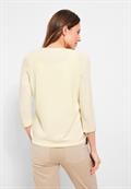 Pullover mit V-Ausschnitt raw sand beige