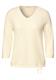 Pullover mit V-Ausschnitt raw sand beige
