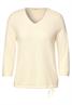Pullover mit V-Ausschnitt raw sand beige