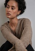 Pullover mit V-Ausschnitt rich mocha mel.