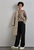 Pullover mit V-Ausschnitt rich mocha mel.