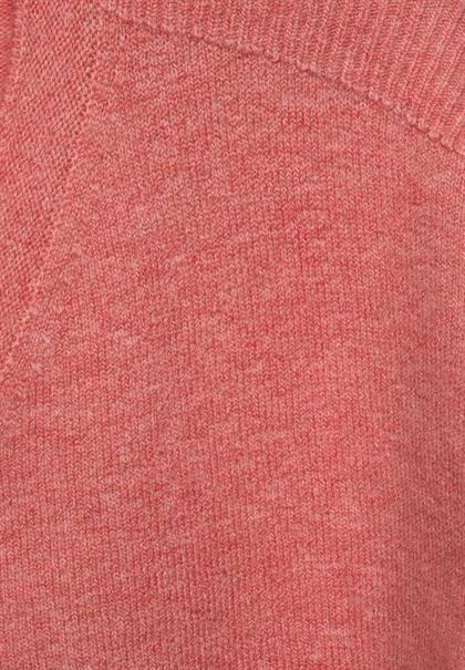 Pullover mit V-Ausschnitt rose pepper melange