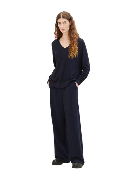 Pullover mit V-Ausschnitt sky captain blue