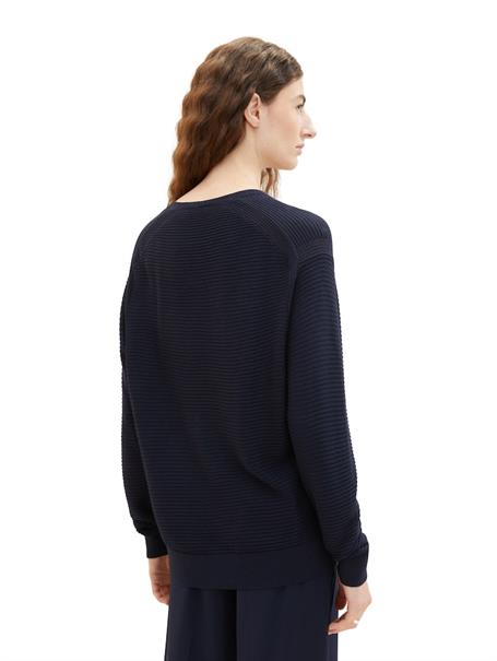 Pullover mit V-Ausschnitt sky captain blue