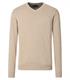 Pullover mit V-Ausschnitt uni 004430 beige