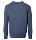 Pullover mit V-Ausschnitt uni 004430 blau1