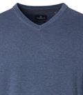 Pullover mit V-Ausschnitt uni 004430 blau1
