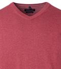 Pullover mit V-Ausschnitt uni 004430 rot