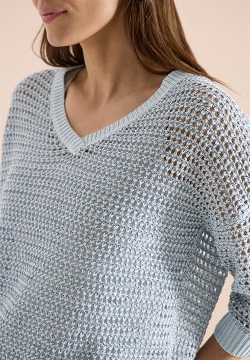 pullover-mit-v-neck-und-garnmix-diamond-blue
