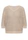 Pullover mit V-Neck und Garnmix pearl beige