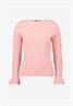 Pullover mit Volants am Ärmel bridal rose