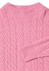 Pullover mit Zopfmuster dark blossom melange