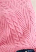 Pullover mit Zopfmuster dark blossom melange